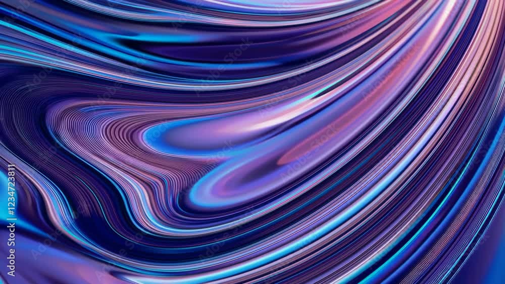 Aufkleber abstract fluid pattern with vibrant colors, digital swirl art. modern background design concept