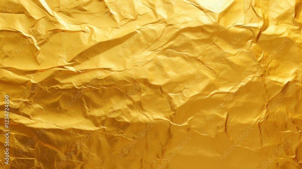 Poster shiny golden leaf seamless background texture ideal for design projects in various creative applicat