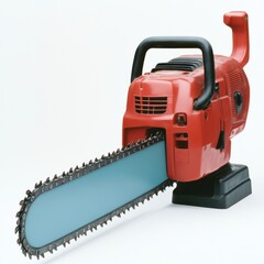 Fototapeta premium Chainsaw Isolated on White Background