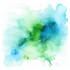 Fototapeta premium Colorful watercolor splash on white background