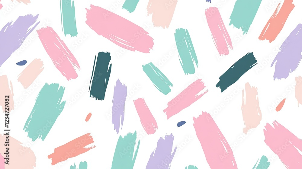 Poster pastel brush strokes seamless pattern texture background for design