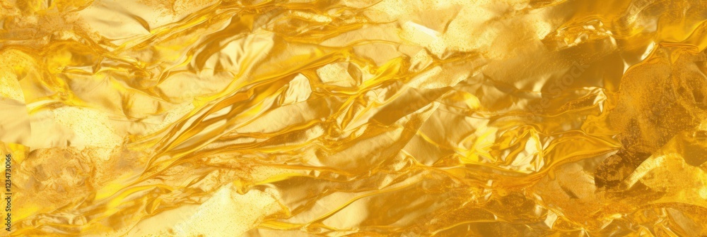 Poster shiny gold leaf background texture with glossy appearance for elegant design projects and creative a