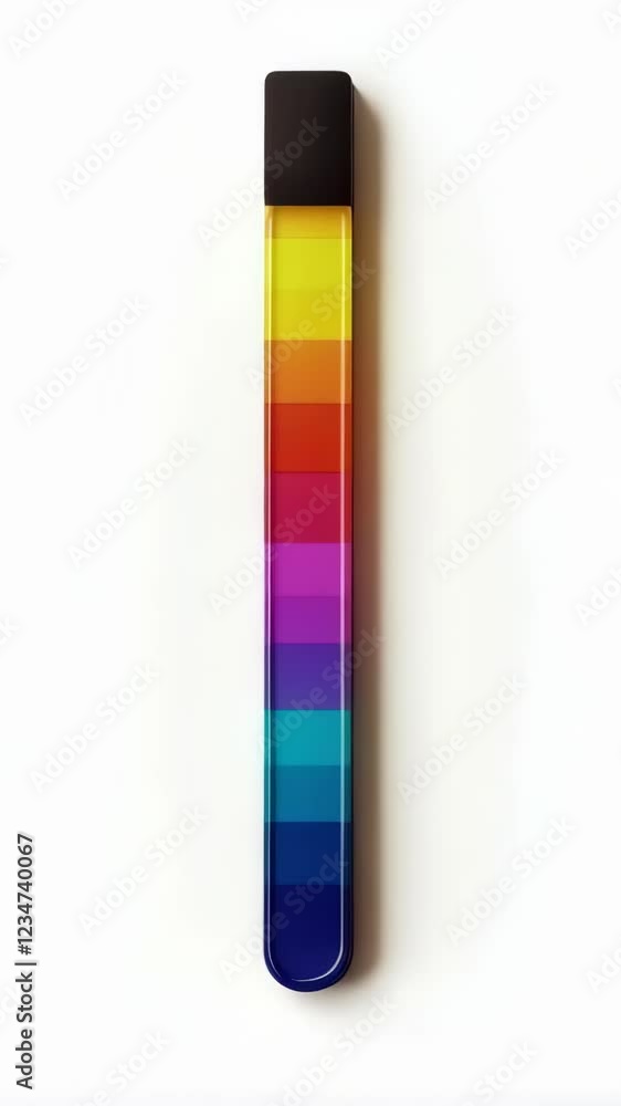 Poster colorful spectrum shift: vibrant block arrangement in smooth vertical transition
