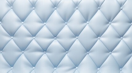 Soft Pastel Blue Diamond Tufted Upholstery Texture Seamless Background Ideal for Fabric, Wallpaper, or Graphic Design Projects