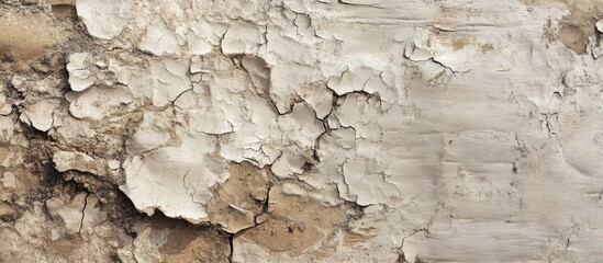 Fototapeta premium Abstract texture of weathered peeling paint on a wooden surface with copy space for text or design elements