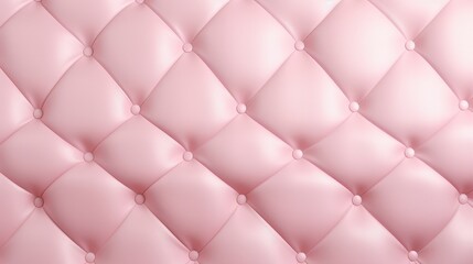 Soft Pink Pastel Upholstery with Diamond Tufts and Light Fabric Texture for Home Decor and Interior Design Projects