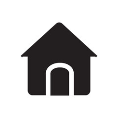 home icon on a white background design template 