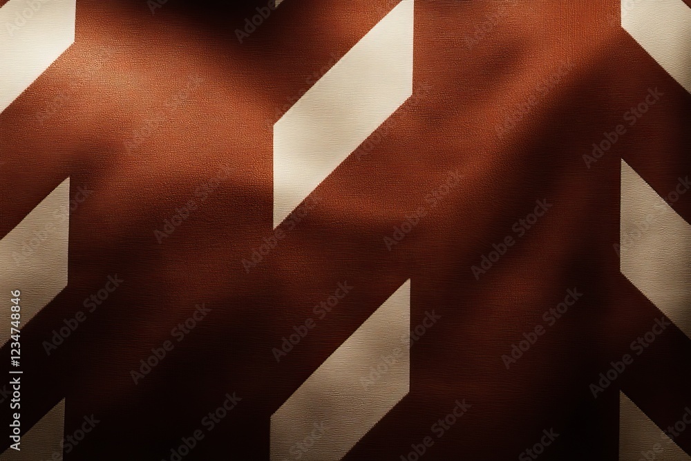 Poster unique geometric pattern in warm earth tones with contrasting shapes creating a stylish texture for 