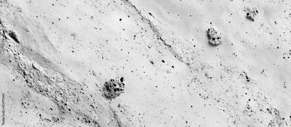 Poster abstract black and white texture with uneven surface and small rocky formations copy space