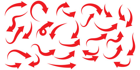 Arrows set black icons. Arrow icon. Arrow vector collection. Doddle arrow set, collection of arrows. Collection different arrows sign. Black vector arrows icons