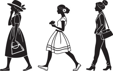 Beautiful girl silhouette vector illustration design.