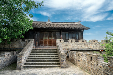 The old city wall in ancient China