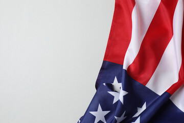 Beautifully waving star and striped American flag