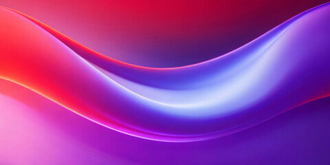 Obraz premium Vivid bands of red, purple, and blue create a dynamic wave-like pattern across the scene. The gradient seamlessly transitions between colors, evoking a sense of fluid motion and energy.AI