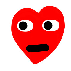 Fantasy-themed heart reaction illustration with dreamy, magical elements, adding a unique and enchanting touch to designs.