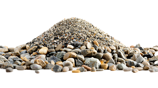 rocks isolated on a transparent background 