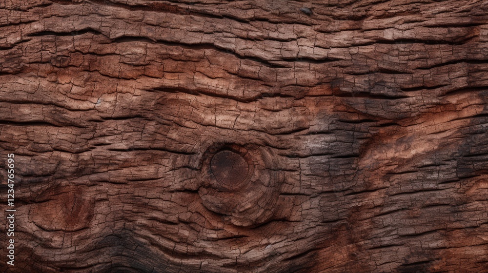 Poster closeup of seamless tree bark texture with natural patterns and rich colors ideal for background use