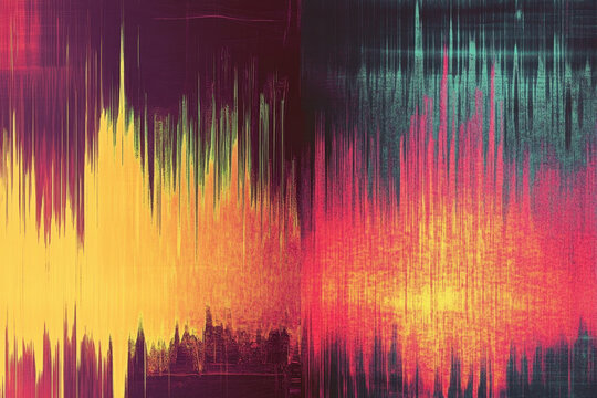 Abstract background in vibrant colors, spectrogram