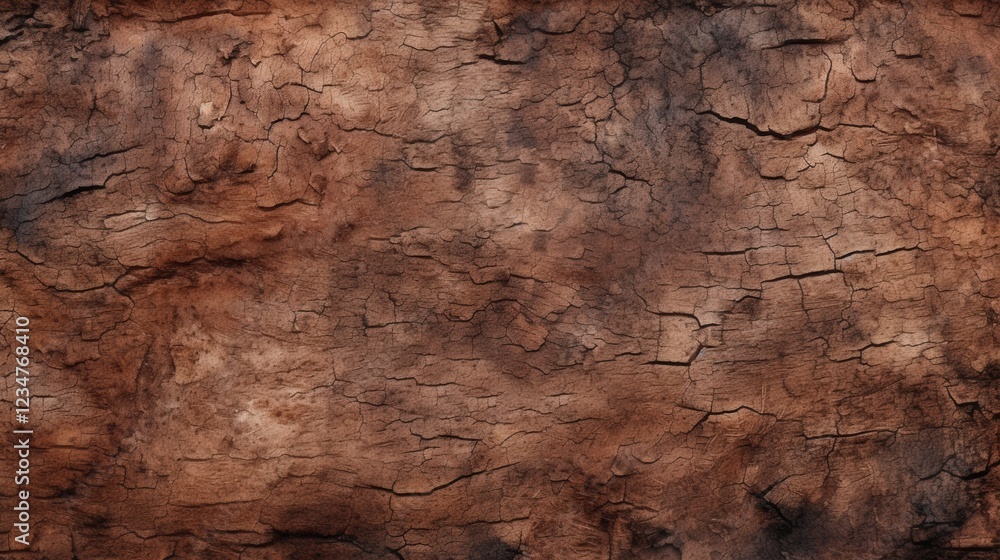 Poster closeup seamless tree bark texture background for high-quality tilable design applications and natur