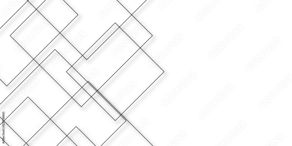 Poster modern geometrical dynamic and seamless abstract white background. bright light with soft shadows as