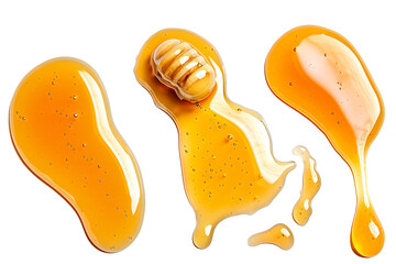 honey isolated on a transparent background 