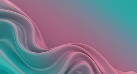 Fototapeta premium Vibrant Waves: A Silky Colorful Wallpaper 