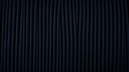 Obraz premium Black Corduroy Fabric Texture - Detailed Close-up