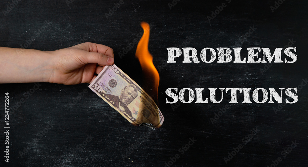 Poster the image conveys the idea that problems can be solved