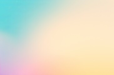 Soft pastel gradient background with a grainy texture in light brown, blue-green, yellow, and light purple