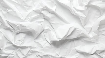 Fototapeta premium Seamless Crumpled White Paper Background Texture for Creative Designs and Digital Projects, Ideal for Offering a Minimalist and Elegant Look