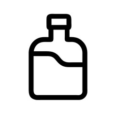 Fototapeta premium Bottle Vector Icon for Containers and Liquids