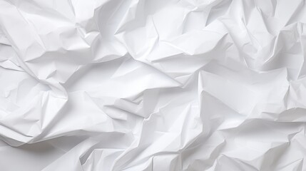 Fototapeta premium Seamless Textured White Crumpled Paper Background for Design Use, Ideal for Mockups and Creative Projects Featuring Subtle Patterns