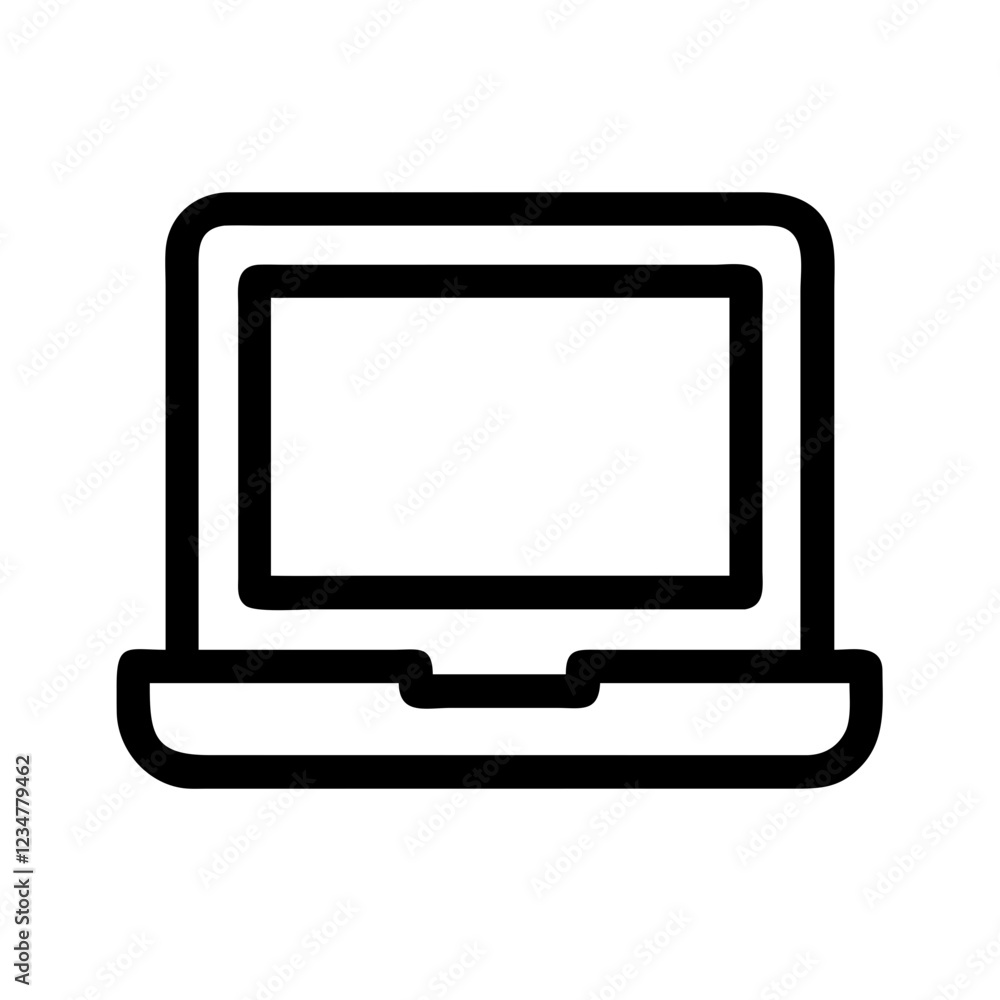 Poster Laptop Vector Icon for Technology and Computing Representation