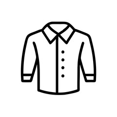 Shirt Vector Icon for Clothing and Fashion Representation