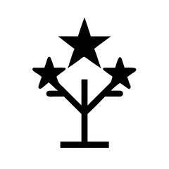 Star Tree Vector Icon for Nature and Celestial Representation