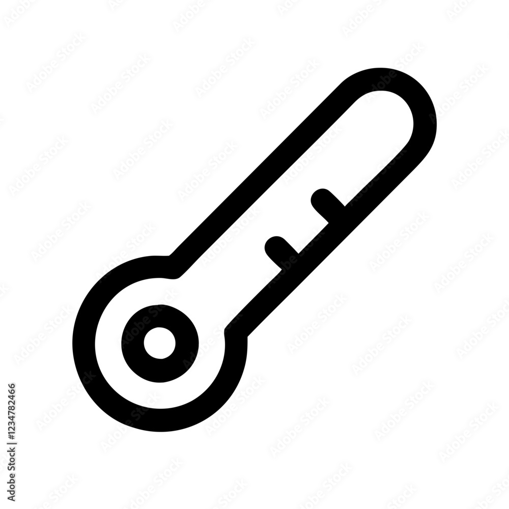 Poster thermometer vector icon for temperature and medical representation