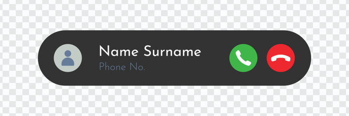 Phone Call Answer & Decline Icons | Green & Red Call Buttons