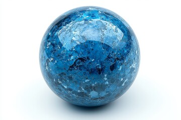 blue glass marble light clear