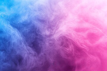 Colorful smoke swirls create a vibrant and dynamic abstract background in pink and blue hues