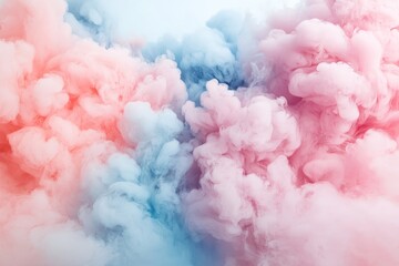 Fototapeta premium Colorful smoke swirls create a vibrant backdrop for artistic expressions during a festive celebration