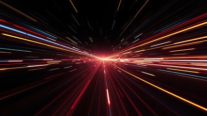 Cosmic Light Burst Vanishing Point