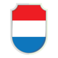 Netherland national flag shield Badge