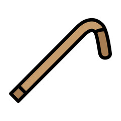 Walking Stack Vector Filled Icon Design