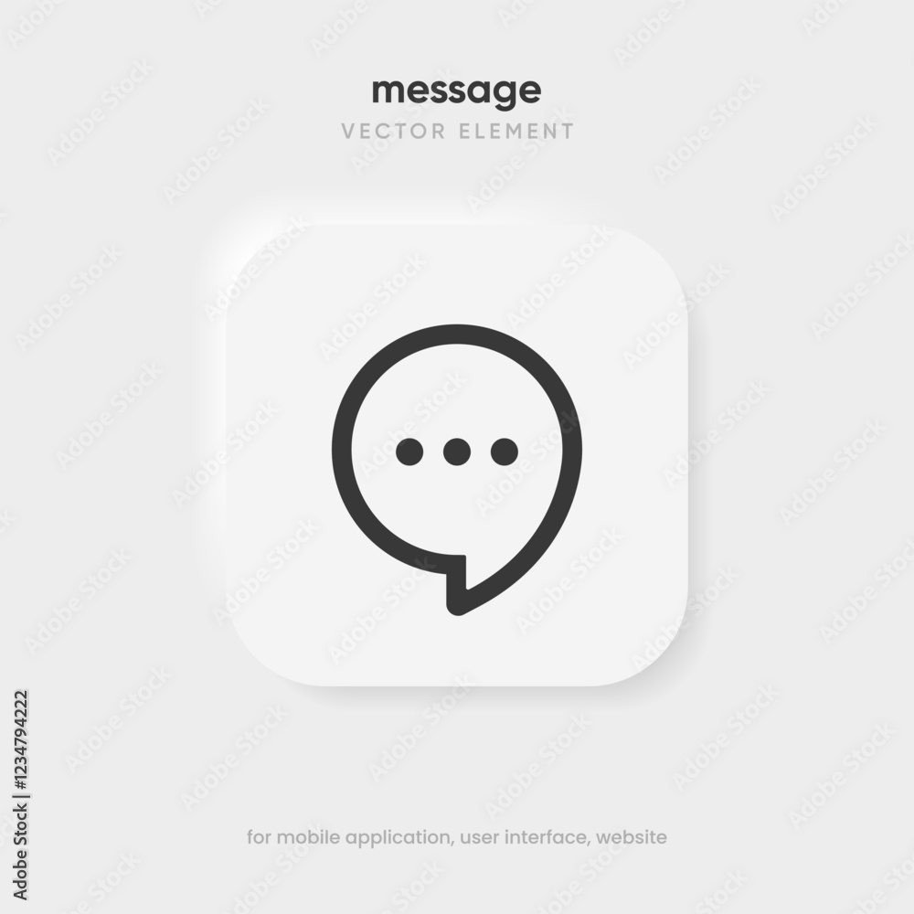 Aufkleber new message notification concept on realistic smartphone mockup. new email pop up. incoming, open me