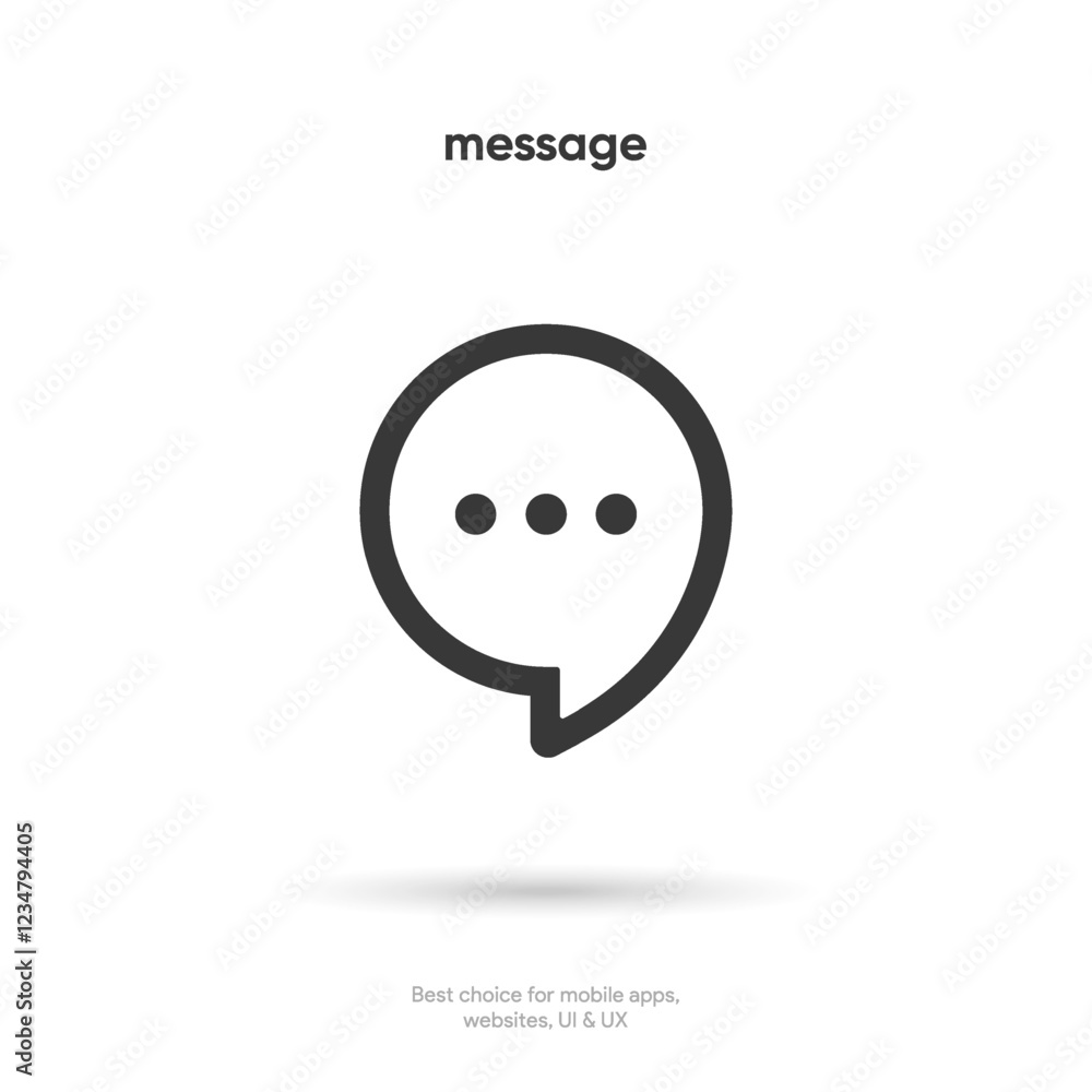 Aufkleber new message notification concept on realistic smartphone mockup. new email pop up. incoming, open me