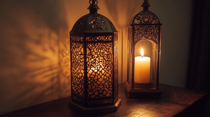 explore intricate and ornate decorative metal candle lanterns with ambient warm candlelight for cozy home decor and romantic lighting ambiance