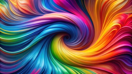 A mesmerizing swirl of colorful abstract paint, flowing into the center and creating a hypnotic visual experience.