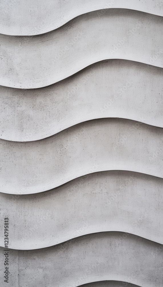 Aufkleber abstract wave pattern on a light gray textured surface.