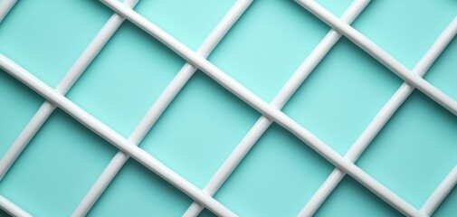 Obraz premium A textured, light blue background with a white lattice pattern creating a modern and stylish design.