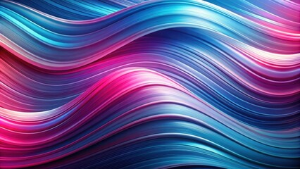 Abstract Swirling Waves of Vibrant Blues and Pinks in a Dynamic and Artistic Design